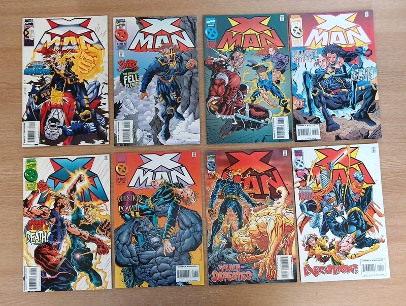 Eight Issues Of Marvel Comics X-Man, Issues #4-#11, 1995/6, Loeb/Skroce