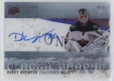 2014-15 Upper Deck Ice Glacial Graphs Darcy Kuemper #GG-DK Auto 01qm