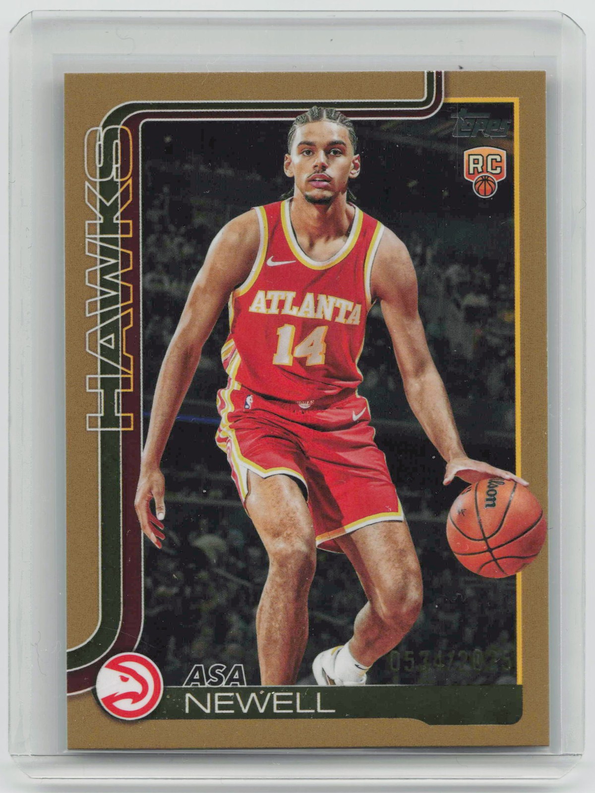 2025-26 Topps #223 Asa Newell Gold #/2025