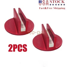 2PCS Aluminum Magnetic Jack Pad Jacking Puck Pinch Weld Frame Rail Adapter Red