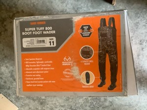 Game Winner Super Tuff 800 Boot Foot Camo Wader Size 11 New In Box