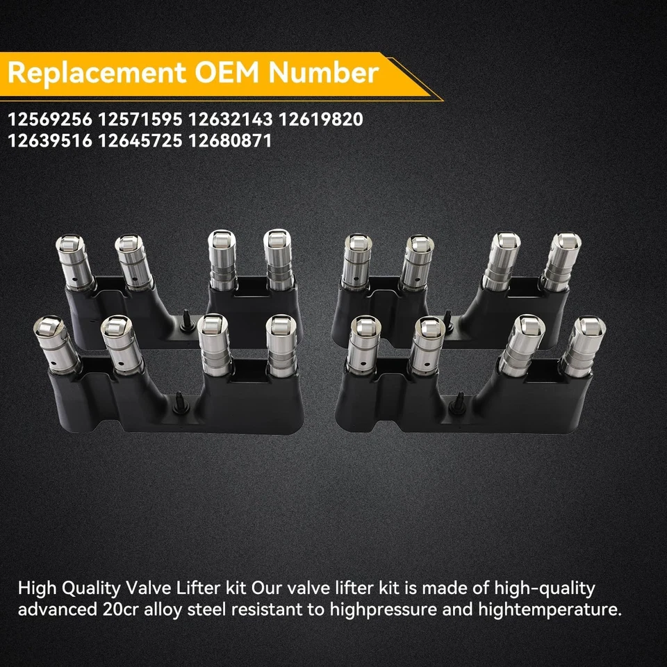 Fit For Chevy Camaro GMC Envoy Cadillac 4.8 5.3 6.0 6.2L AFM Rocker Arm Lifter - Image 4 of 4