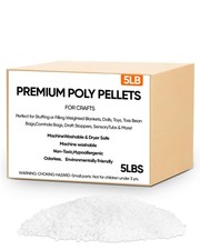 5 lb Poly Pellets Weighted Stuffing Beads,Plastic Pellets Weighted for Stuffe...
