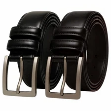Men’s Dress Belt 2 Pack – Leather Strap – Comfortable & Durable Style