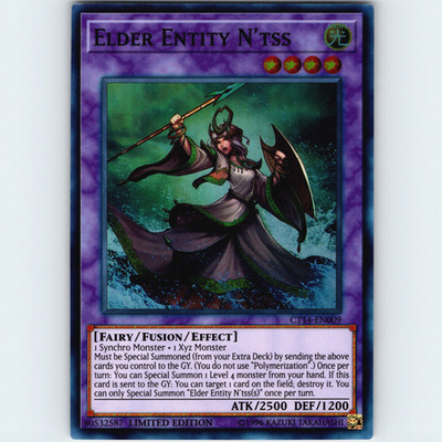 Yugioh Elder Entity N'tss CT14-EN009 Limited Edition Super Rare Holo - NM  