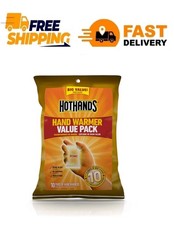 NEW HotHands 10 Hour Hand Warmer 10 Pair Pack - Winter Cold Warmth
