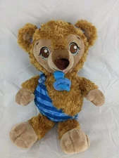 Bestever Baby Bear Plush 12 Inch Blue Magnet Pacifier Stuffed Animal Toy