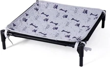 Forher Assemblable Metal Frame Puppy Elevated Dog Bed, Portable Dog Bed, Easy to