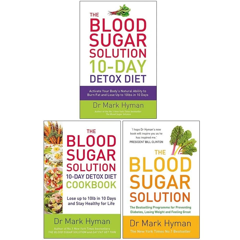Mark Hyman Collection 3 Books Set Blood Sugar Solution 10-Day Detox Diet
