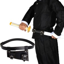 Katana Holder Waist Adjustable Samurai Sword Belt Holster Normal, Black