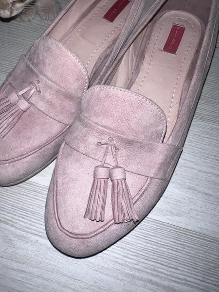 Women Lloyd Loafers Pink Suede 37.5