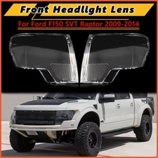 2x Headlight Lens Headlamp Covers Cap For Ford F150 F-150 SVT Raptor 2010-2014