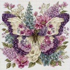 Butterfly Animals Diamond Painting Kits for Adults Beginners,Flower 5D Diamond A