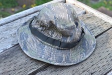 Tiger Stripe Vietnam Era Military Rip-Stop Wide Brim Boonie Hat with Strap size7