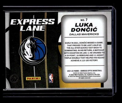 Luka Doncic 2021-22 Panini Donruss Optic Express Lane #7! | eBay