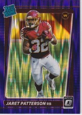 2021 Donruss Optic Jaret Patterson Purple Shock Rated Rookie #297