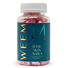 WEEM Hair Skin and Nails Gummies - Supports Healthy Hair - Vegan biotin Vitam...