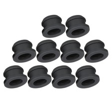 Snap Rubber Grommet Plug Mount Dia 13mm ID 10mm Seal Anti-Scratch Black, 10pcs