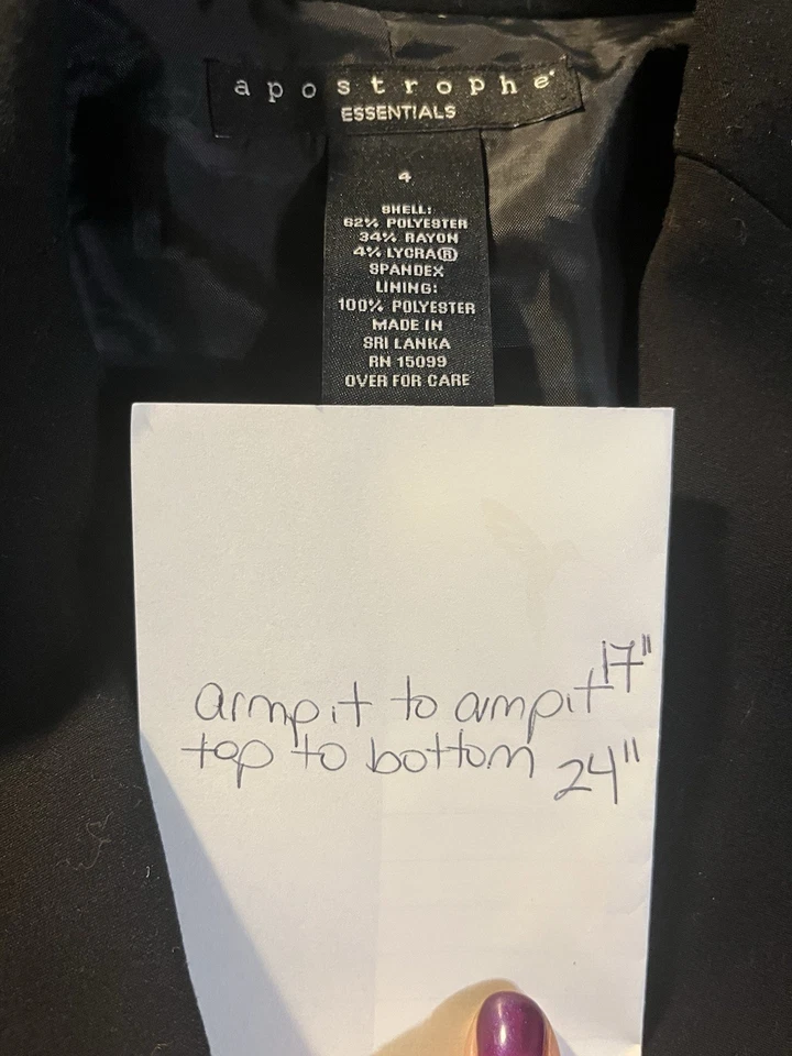 Blazer feminino Apostrophe Essentials Y2K preto com ombreiras macias de dois botões (4) - Imagem 3 de 4