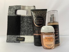 INTO THE NIGHT Body Mist Cream Hand Gel TRAVEL SIZE Gift Set BATH  BODY WORKS
