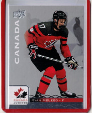 RYAN McLEOD 17/18 Upper Deck Team Canada Juniors Pre-Rookie RC Card Sabres #73