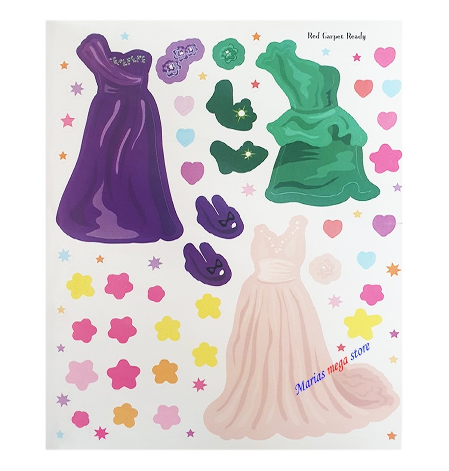 POPSTAR PRINCESS DRESS UP FUN -COLOURING STICKER ACTIVITY BOOK-OVER 50 ...