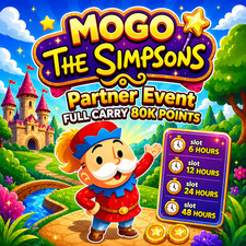 🌈 Mono_Go Event Simpsons PARTNER 🌈 Slots 4H-12H-24H-48H Full Carry 80k Point⚡️