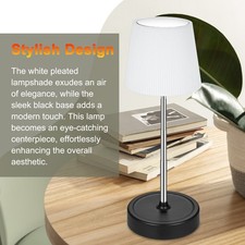 T- LED Table Lamp Retractable Touch Control Height Adjustable Desk Light With