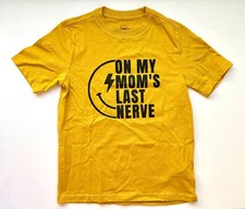 Wonder Nation Youth Graphic T Shirt Size 6 7 Mustard Yellow Funny Kids Tee