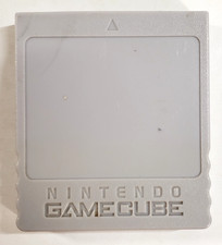 Nintendo GameCube DOL-008 Official OEM 59 Blocks Gray Memory Card Genuine