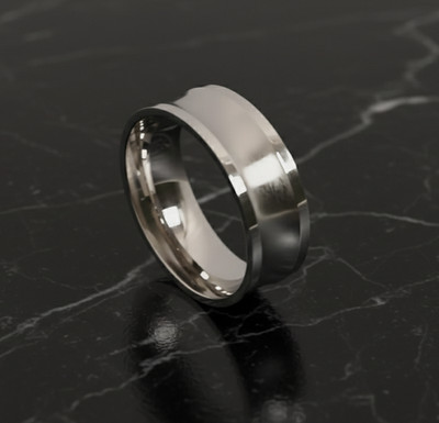 SPARTA Anello Uomo Edelstahl Wolfram Banda Satinata Einheitsgröße Durchmesser 20 mm