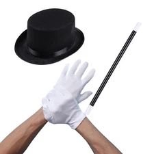 US Kids Girls Magician Outfit Festival Tailcoat Dresses With Hat Tutu Leotard