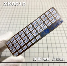 Alexen XK0010 1/64 scale model number plate Car license plate