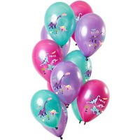 Folat 68871 Dinosaurier Lila Metallic 33Cm 12 StüCk Latexballons Party Neu