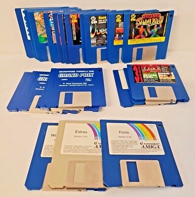 Commodore Amiga Spiele 3,5'' Diskette Original verschiedene Titel Vintage wählbar