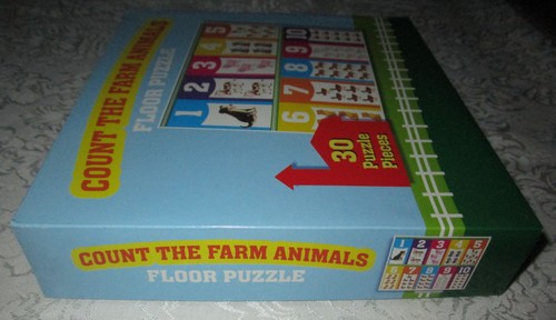 Count The Farm Animals Floor Puzzle 1-10, Ages 3+, 30 Pieces Pre-K-K Brand New - Picture 3 of 4