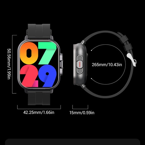 Smartwatch Damen Herren Fitnessuhr Armbanduhr mit Kabellose Bluetooth Kopfhörer - Zdjęcie 16 z 28
