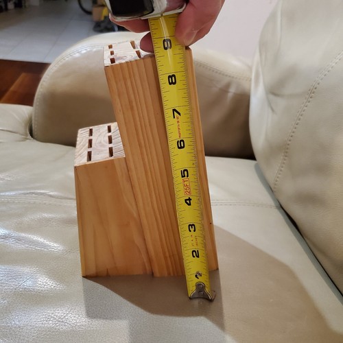 Farberware Wood Knife Block 13 Slots No Knives Included - Foto 8 di 24