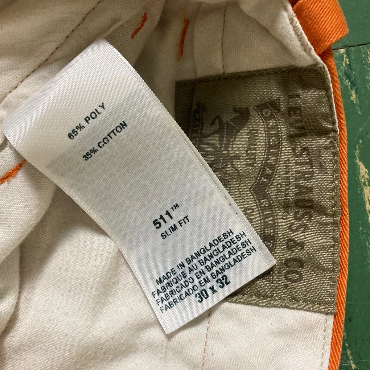 Levis shop 511 orange