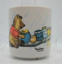 Vintage Walt Disney Winnie the Pooh Melamine Child Mug Cup Honey Pot
