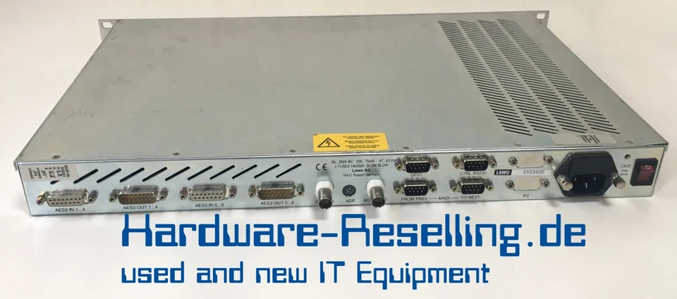 Lawo Digitaler Recorder AES3 Input / Output Unit 0103400 - Bild 2 von 2
