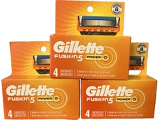 Gillette Fusion 5 power Razor Blade refills New Packs of 12 Cartridges sealed 