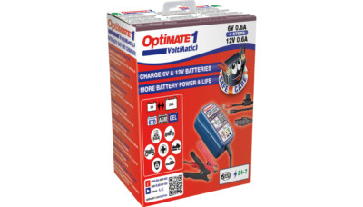 Tecmate Optimate 1 VoltMATIC Bronze Series: 4-Step 6V / 12V (0.6A)