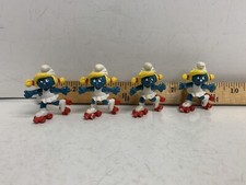 Vintage Smurfs Roller Skate Smurfette Figure PVC Peyo Schleich 1980/81 A015