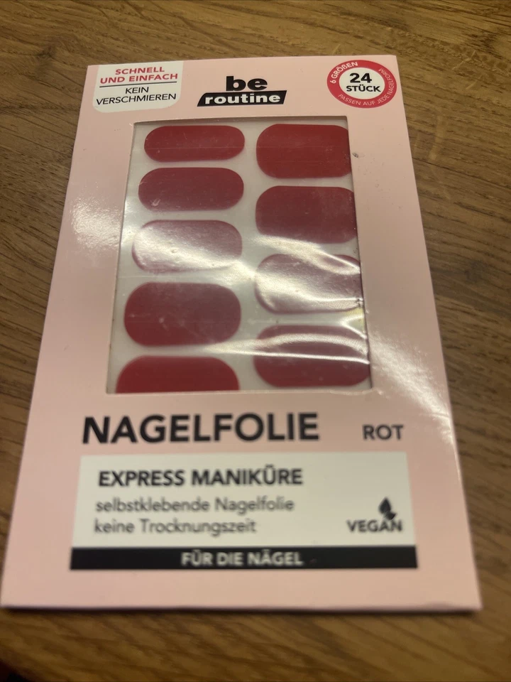 Nagelfolie Be Routine Rot Express Maniküre Rot