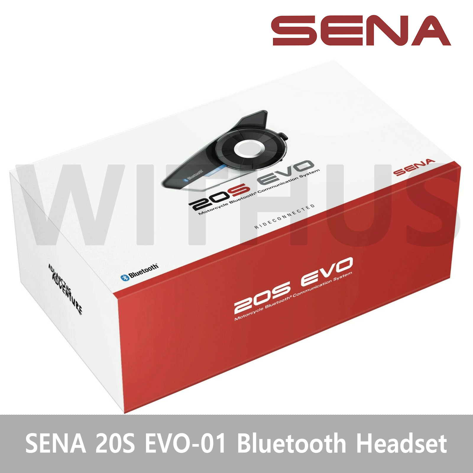 SENA 20S-EVO-01 Motorcycle Bluetooth Communication System, Headset - Single Unit