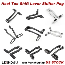 Heel Toe Shift Lever Shifter Peg For Harley Touring Road Glide Softail Slim FLS	