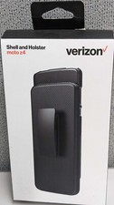 Verizon Shell and Holster Combo for Motorola Moto Z4 - Black