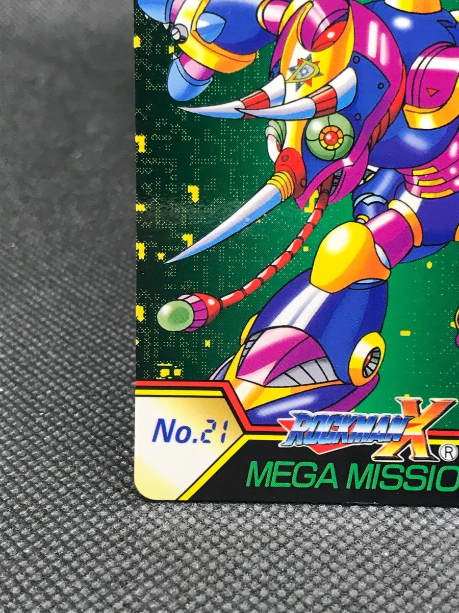 MEGA MAN X MEGA MISSION CARD DASS TCG CAPCOM BANDAI 1995 JAPAN