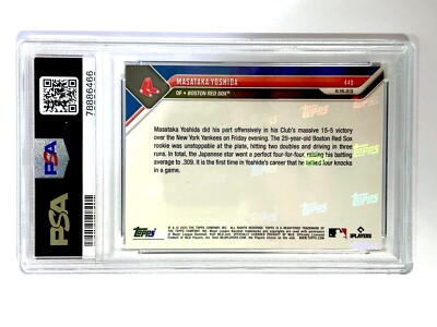 吉田正尚 2023 MLB TOPPS NOW Card 449 1 of 1 吉田正尚 2023 MLB TOPPS NOW Card 449 1 of 1 - メルカリ